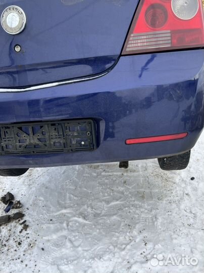 Задний бампер geely мк