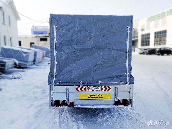 2осный прицеп Вектор лав 3.5х1.5м борт 38см