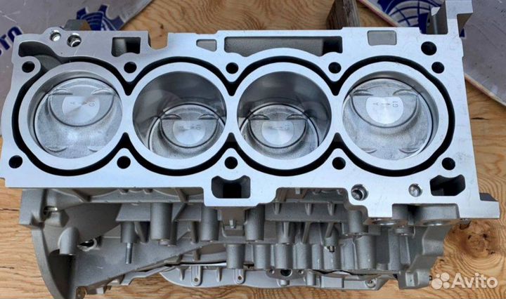 Шорт-блок мотора G4KF на Kia Hyundai 2.0 турбо