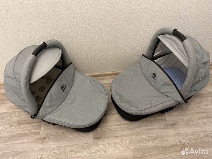 Коляска для двойняшек, близняшек 2 в 1 Legacy Mira