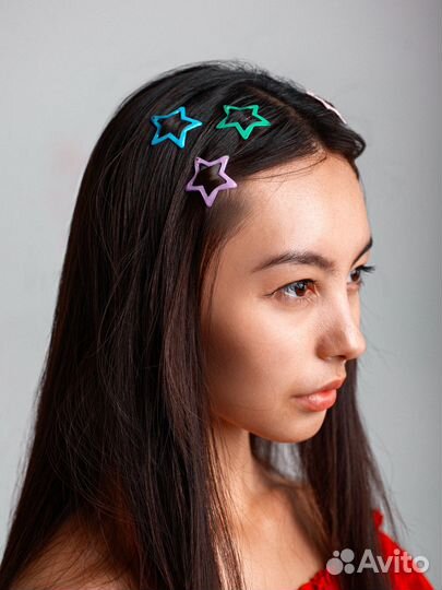 Заколки звездочки 10шт