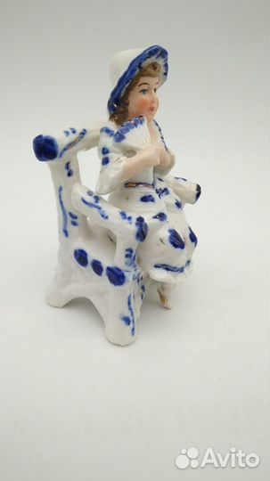 Фигура Девушка с веером Германия, нач. XX в. Вы