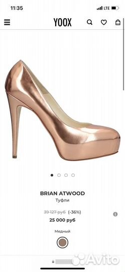 Туфли Италия винтаж brian atwood 39 размер