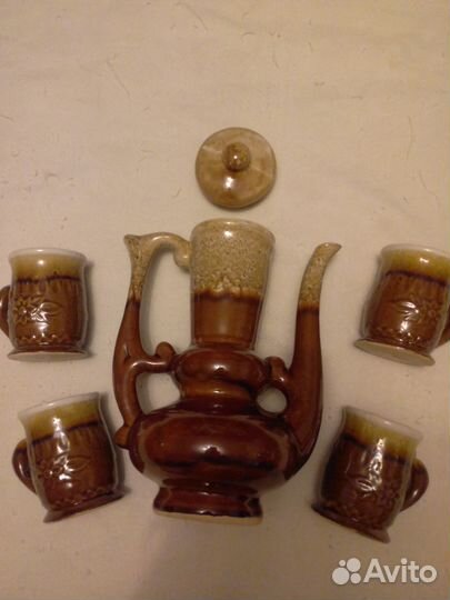 Кофейный набор из керамики (майолика)