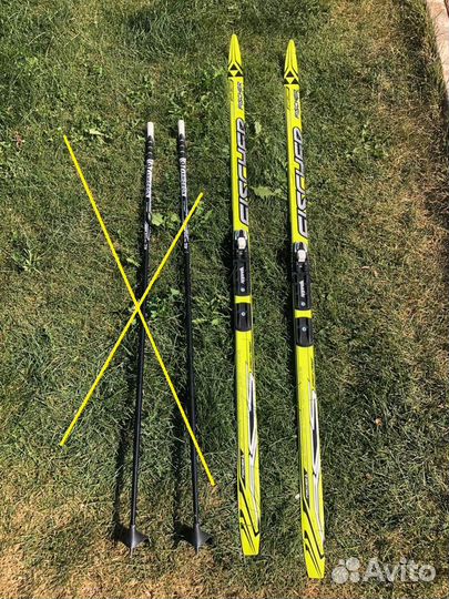 Лыжи детские Fisсher + крепления Rottefella