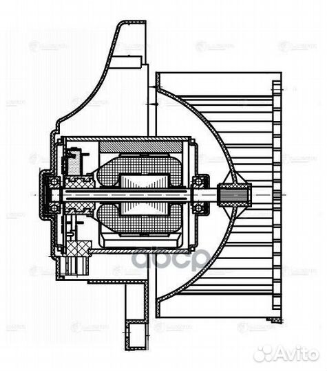 Мотор отопителя KIA spectra LFh 08A0 luzar