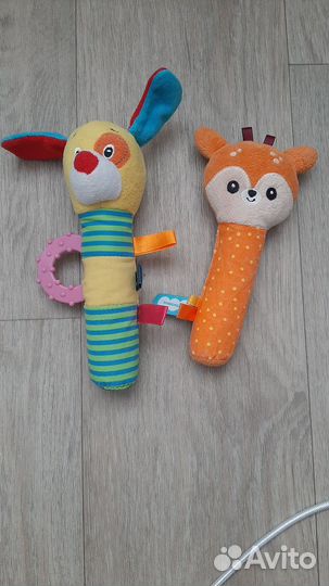 Мягкие игрушки,погремушки, пищалки