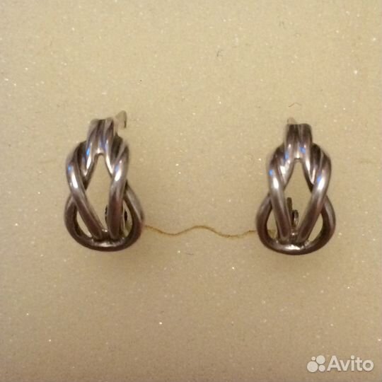 Серьги Серебро 925 СССР