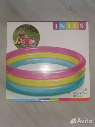 Надувной бассейн новый 86см