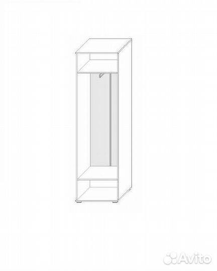 Прихожая Вояж-8 со шкафом Сонома темный/светлый