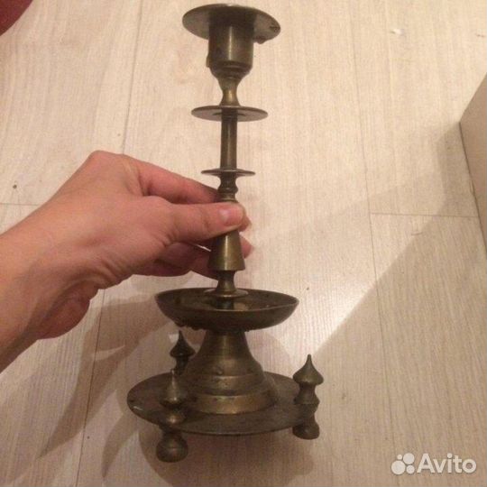 Подсвечник с клеймом «Юдинъ» (бронза)