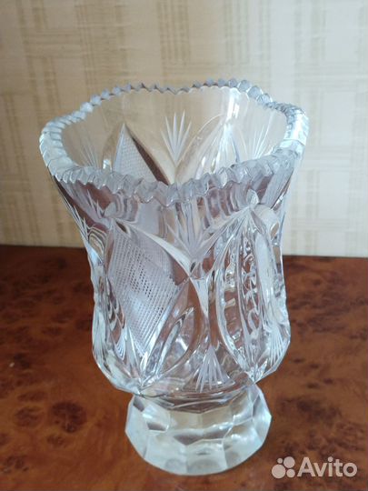 Хрустальная ваза для цветов СССР