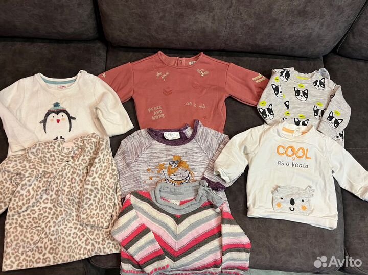 Детские вещи для девочки пакетом 68