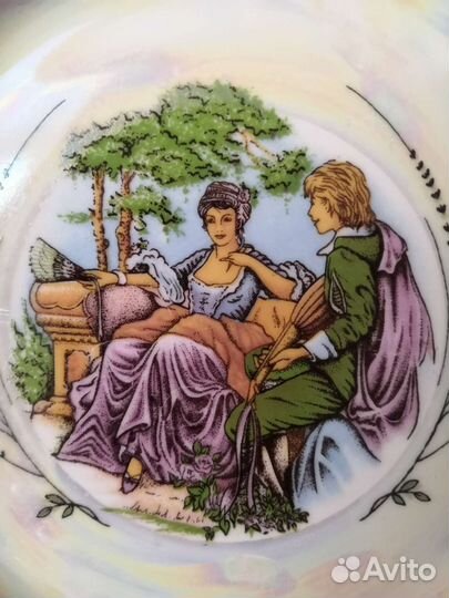 Антикварные тарелки 6 шт