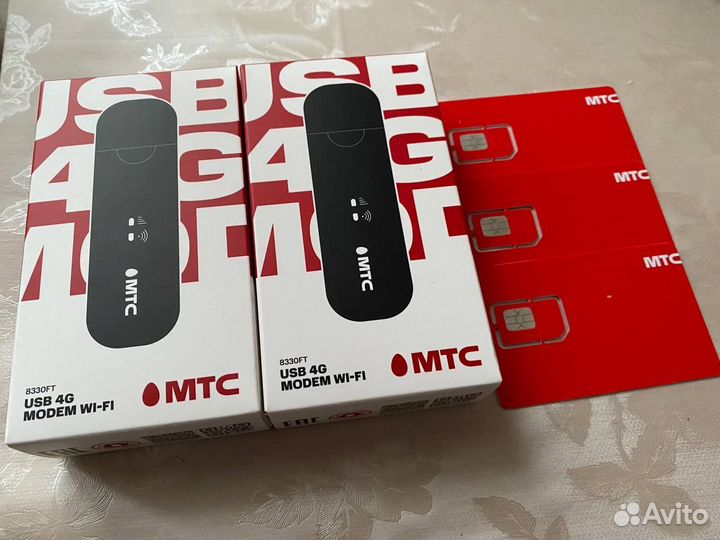 МТС 4g модем с поддержкой сим карты МТС новый