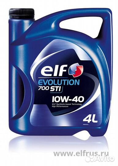 Масло моторное 10W40 ELF 4л полусинтетика evolutoi