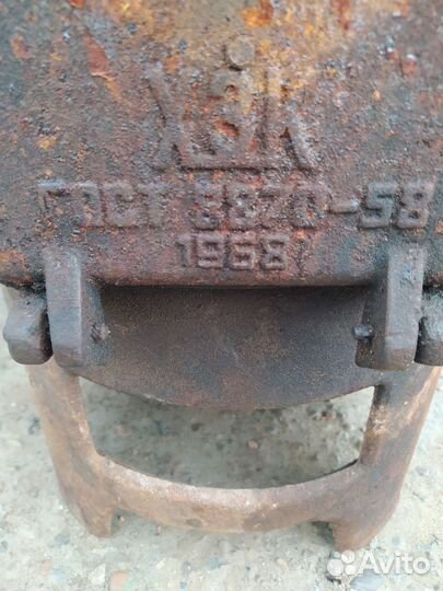 Печь буржуйка чугунная СССР толстостенная