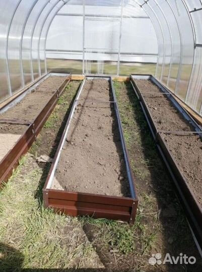 Грядка оцинкованная 1м х 6м х 22см