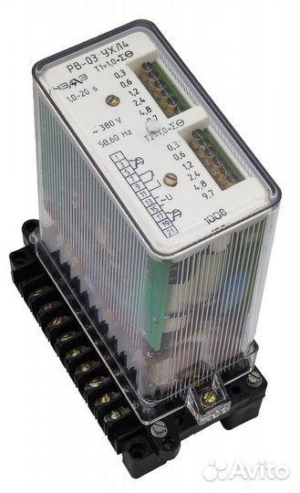 Реле времени чэаз рв-03 ухл4 380В 50Гц в.в 1-20с