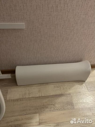 Раковина от застройщика в сборке со сливом