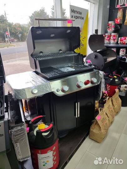 Газовый гриль weber genesis E-335 черный, 35410021