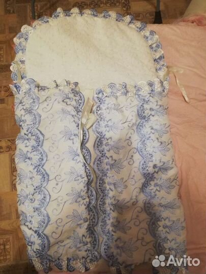 Конверт на выписку для мальчика зимний