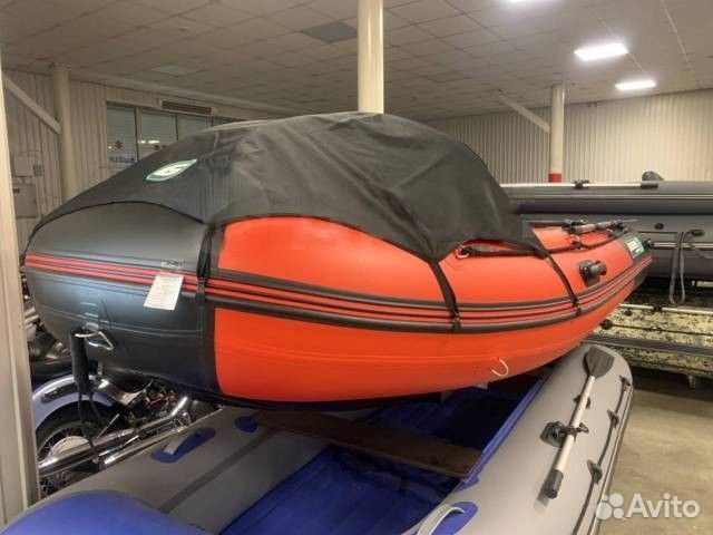 Лодка пвх Gladiator E380 PRO красно/черный