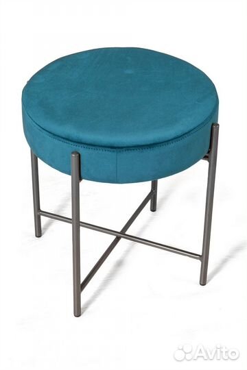 Пуф Dustin, основание антрацит, бархат 87