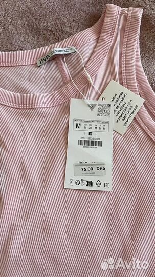Майка топ zara оригинал варенка розовый новый