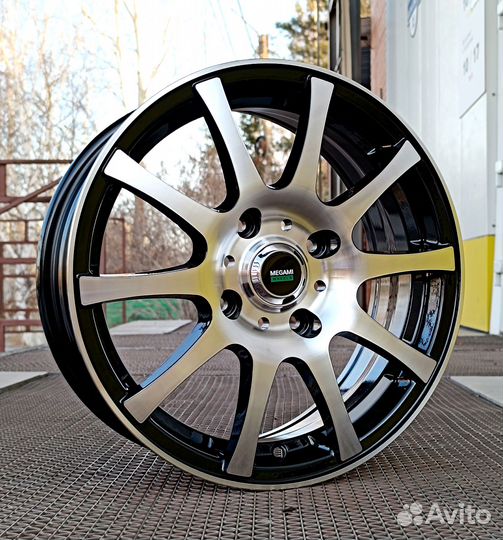 Диски Megami MGM-2 5.5x14/4x100 ET43 D60.1 BKF (4ш