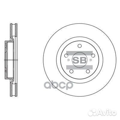 Диск тормозной передний toyota camry saloon sd4