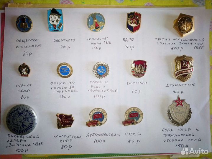 Значки СССР