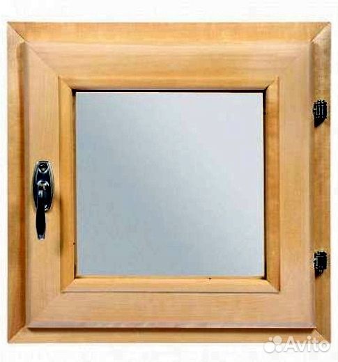 Форточка деревянная в баню и сауну