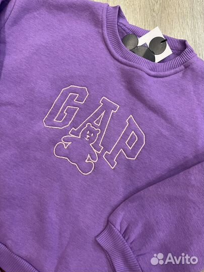 Новый костюм GAP р.110 свитшот+штаны на флисе