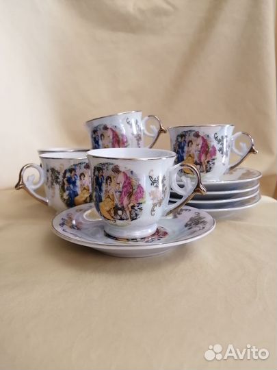 Сервиз кофейный Мадонна Чехия 12 предметов