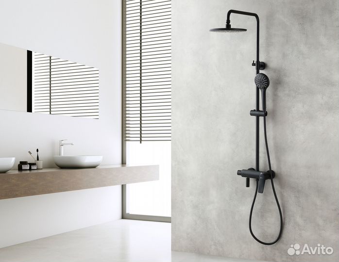 Душевая система Lemark Bronx LM3762BL