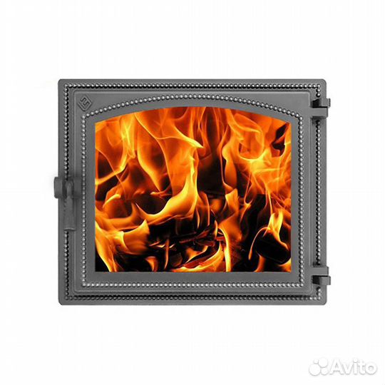 Дверь для Камина везувий каминная 240 (Антрацит) в