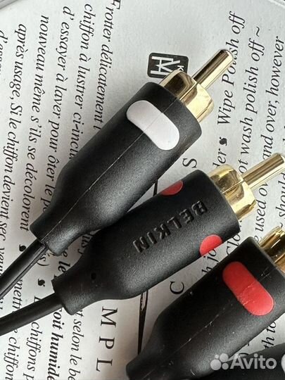 Межблочный кабель 2 rca 2rca Belkin