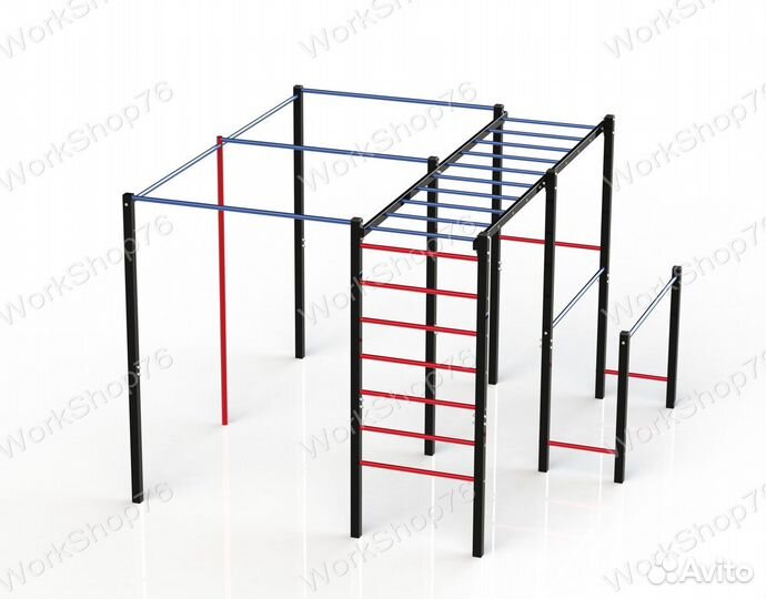 Воркаут площадка спортивный комплекс качели турник