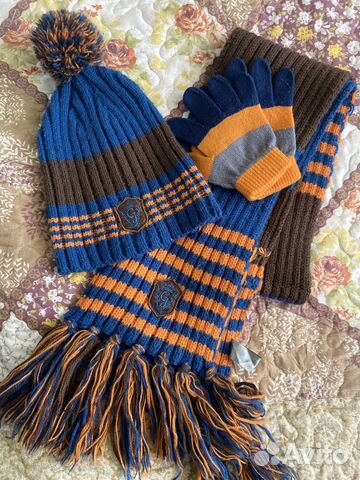 Шапка детская + шарф +