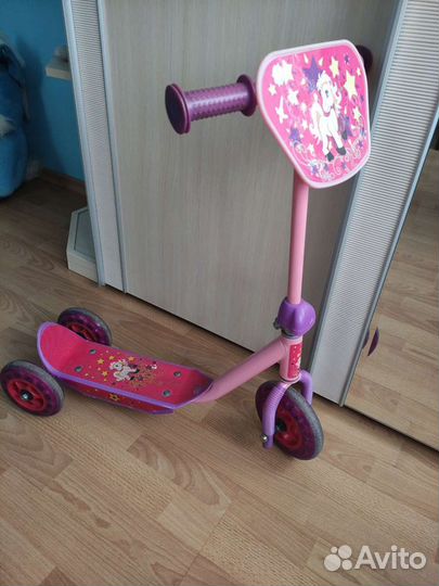Самокат детский трехколесный бу