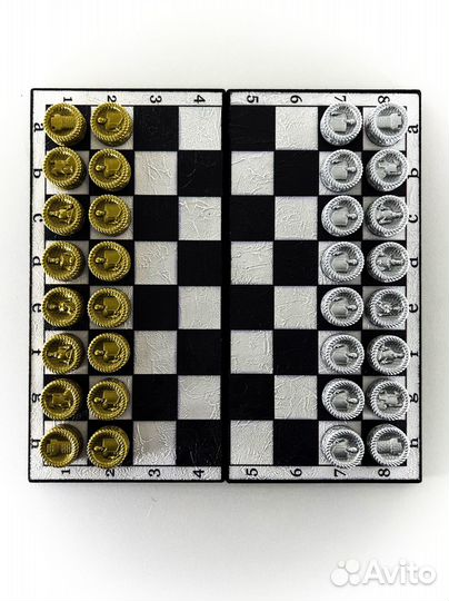 Подарочные шахматы шашки / фишки для нард 3в1