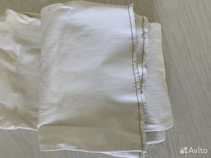 Брюки джинсовые белые 42 Mudd