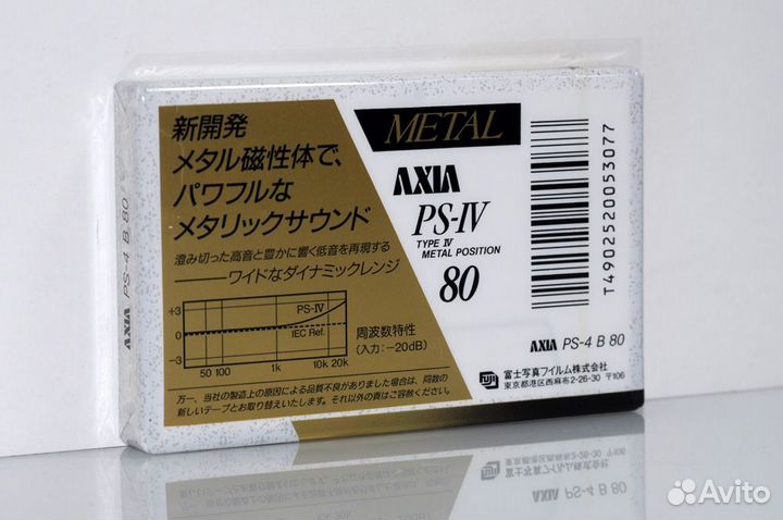 Аудиокассета axia PS-IV 80 japan market (6951)