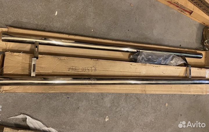 Защита порогов Hyundai Santa Fe 2012