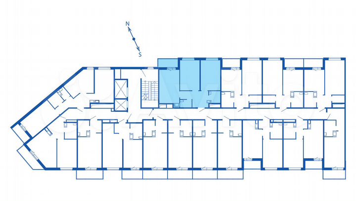 2-к. квартира, 53,3 м², 11/12 эт.
