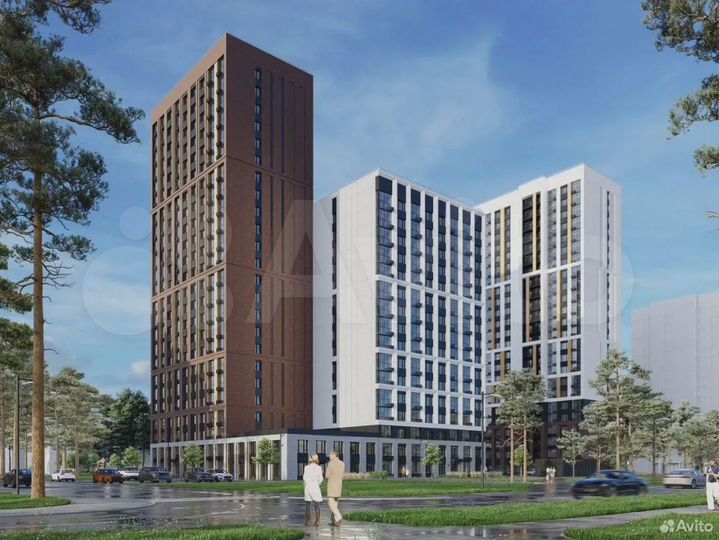 2-к. квартира, 56,8 м², 18/22 эт.