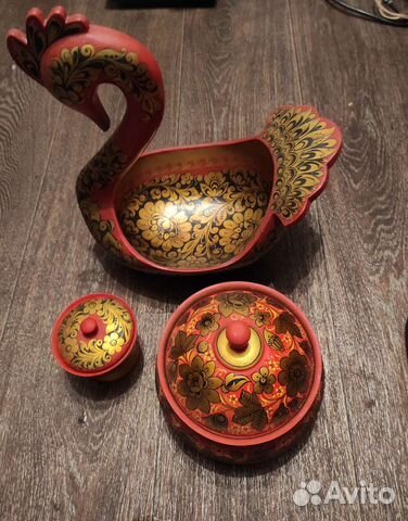 Лебедь хохлома