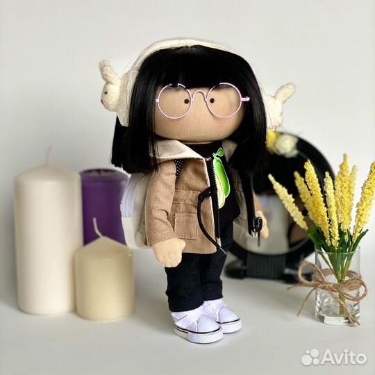Портретная текстильная кукла