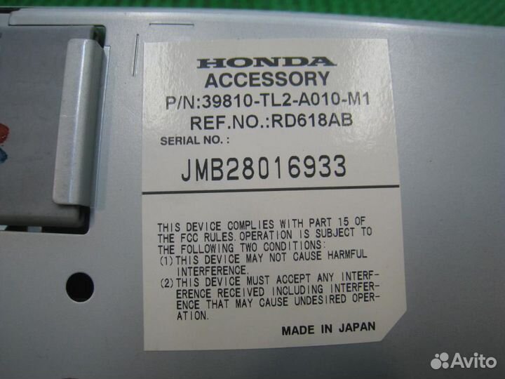 Дисплей информационный Honda Accord 8 (CU) 2009